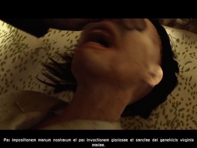 Constantine (Windows) screenshot: The exorcism from the film as seen in the game