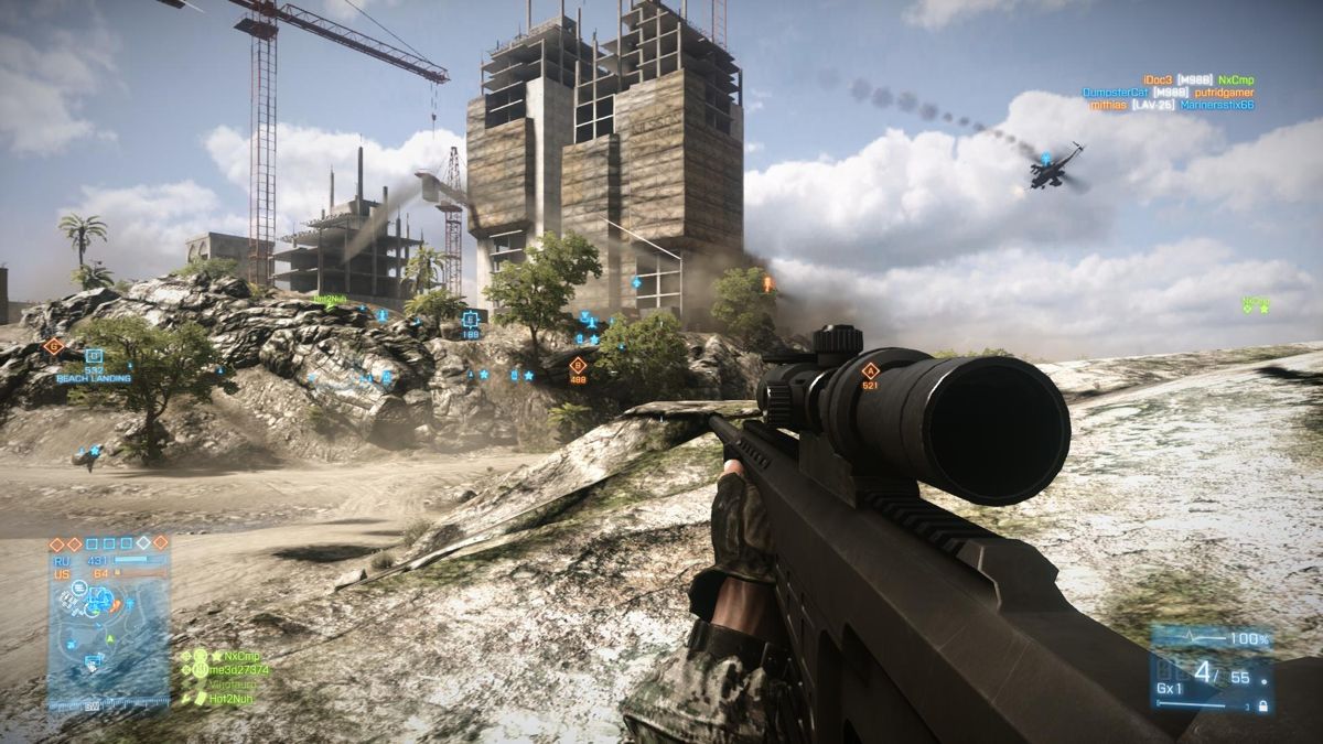 Battlefield 3: Back to Karkand (Windows) screenshot: Gulf of Oman construction buildings