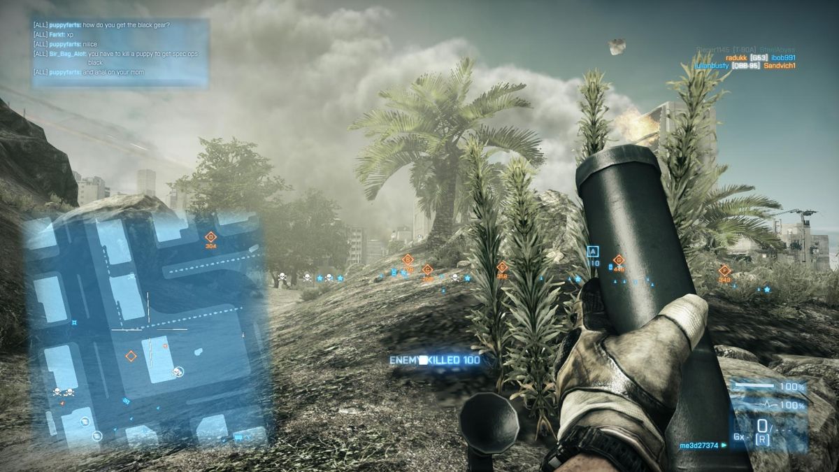 Battlefield 3: Back to Karkand (Windows) screenshot: Using mortars to soften them up