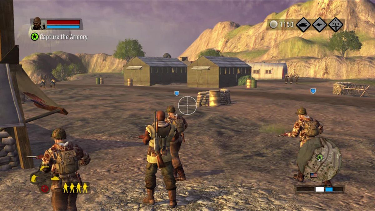 The Outfit (Xbox 360) screenshot: Gather your squad to route the enemy.