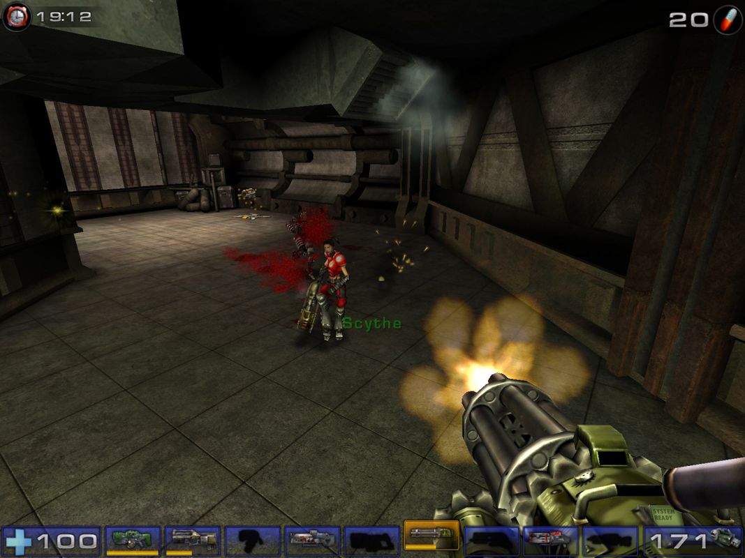 Unreal Tournament 2004 (Windows) screenshot: minigun should help