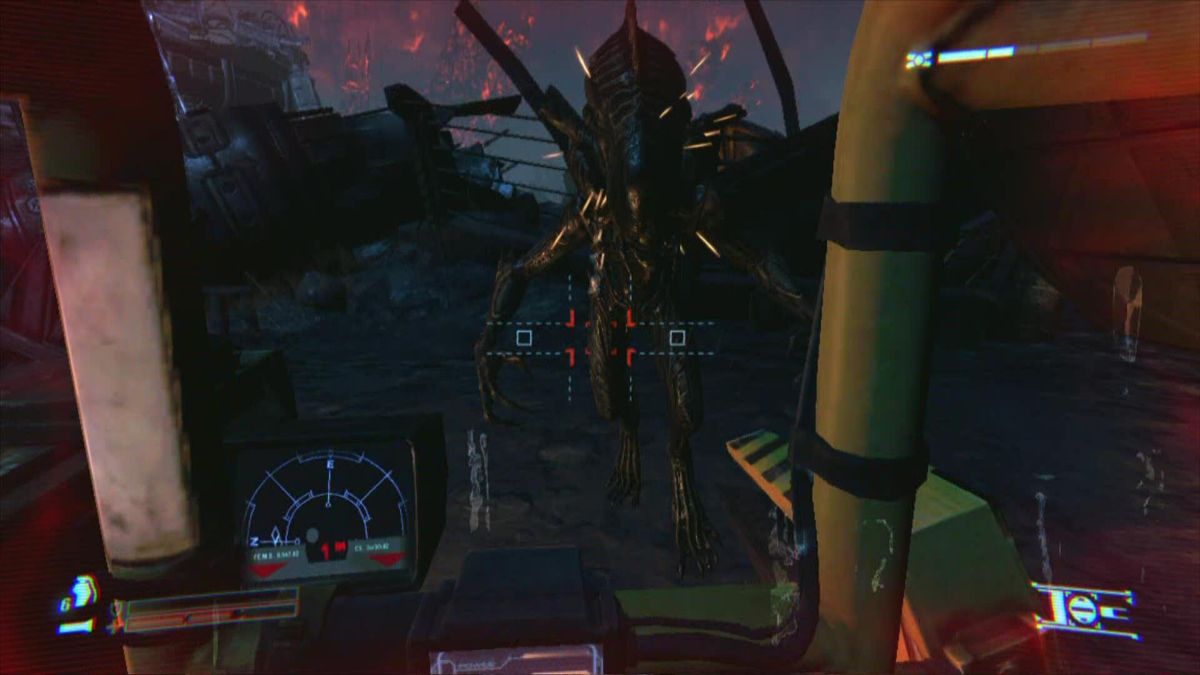 Aliens: Colonial Marines (Xbox 360) screenshot: Loader 1 - Alien 0