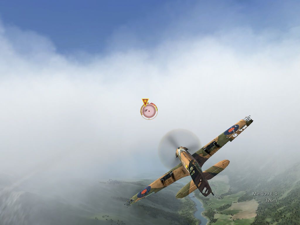 Heroes Over Europe (Windows) screenshot: Air chase