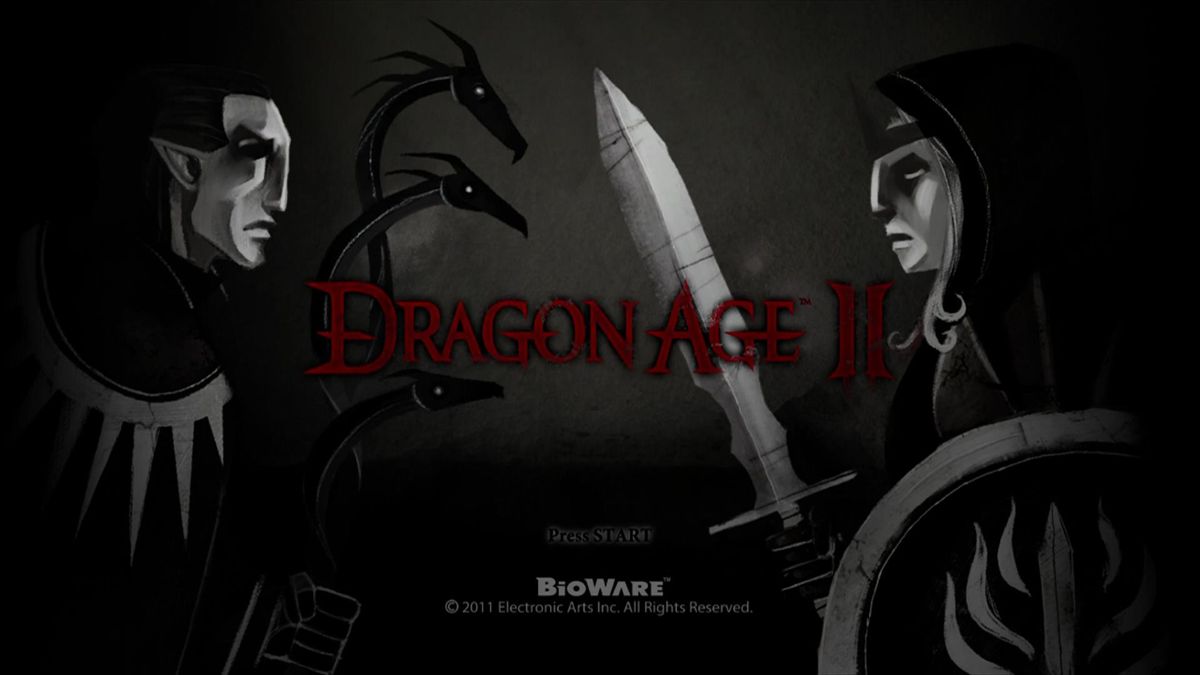 Dragon Age II (Xbox 360) screenshot: Title screen