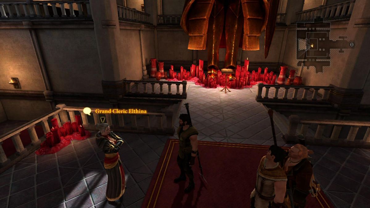 Dragon Age II (Xbox 360) screenshot: The Chantry of Kirkwall