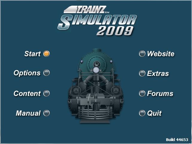 Trainz Simulator 2009: World Builder Edition (Windows) screenshot: Trainz - top menu