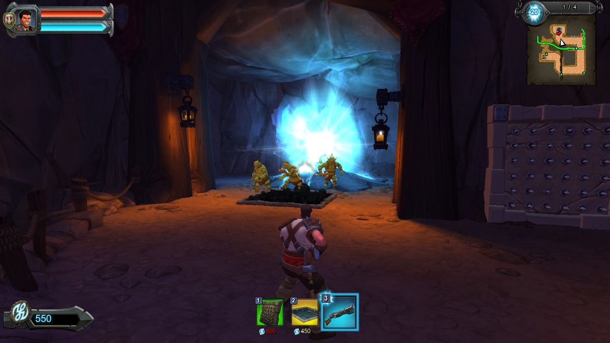 Orcs Must Die! 2 (Windows) screenshot: The gateway and some orc warriors.