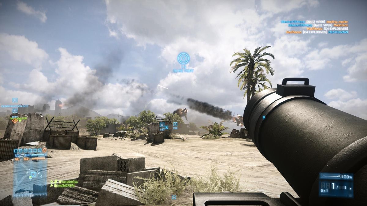 Battlefield 3: Back to Karkand (Windows) screenshot: Two enemy jets collide