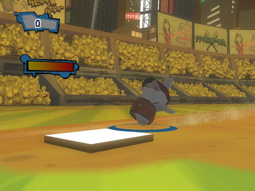 Rayman: Raving Rabbids 2 (Windows) screenshot: Run, Rabbid, run!