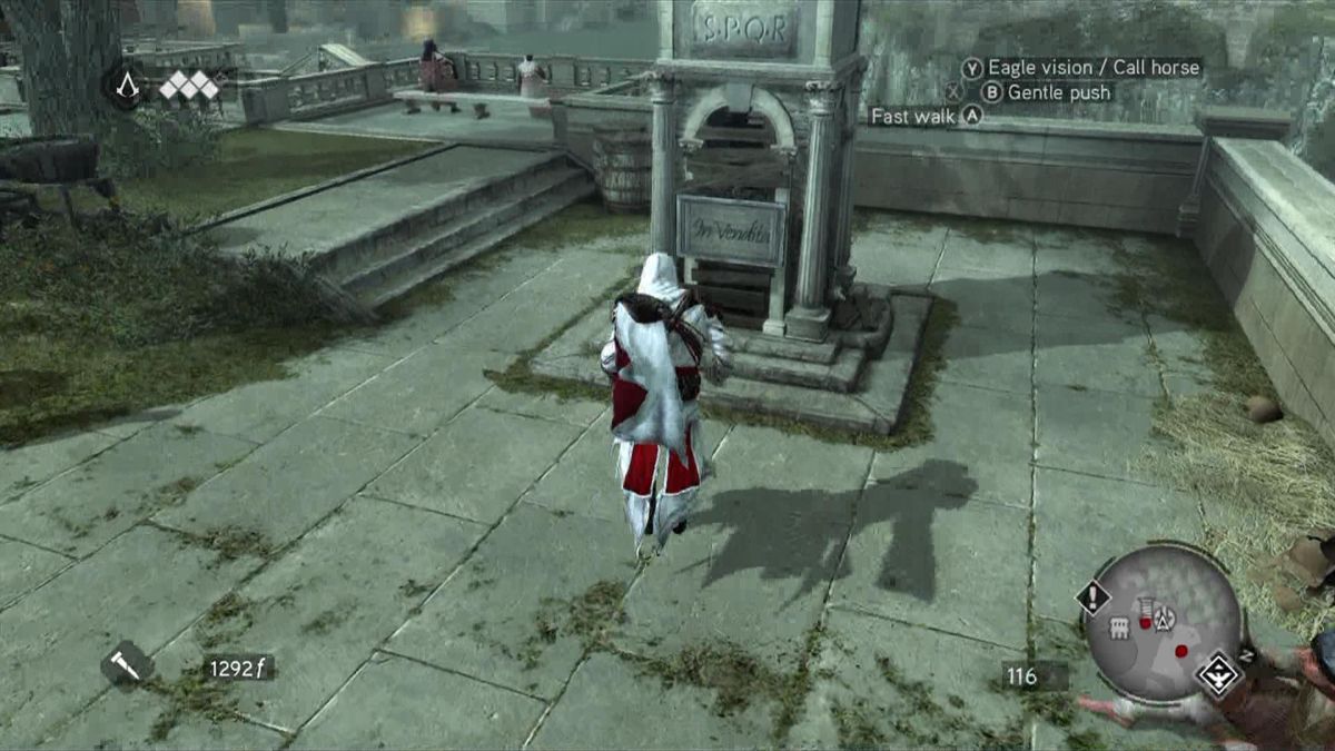 Assassin's Creed: Brotherhood (Xbox 360) screenshot: Buy access to the sewers for fast travel