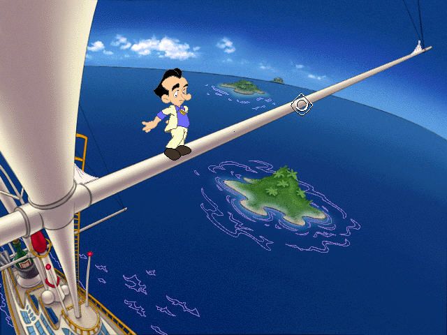 Leisure Suit Larry: Love for Sail! (Windows) screenshot: Too high!