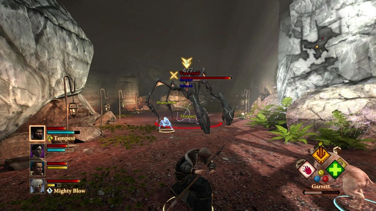 Dragon Age II (Xbox 360) screenshot: The Vartteral is a formidable enemy .. do not underestimate it
