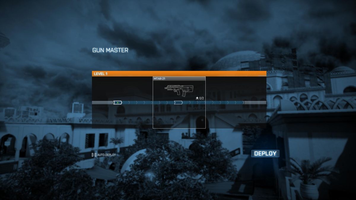 Battlefield 3: Close Quarters (Windows) screenshot: Gun Master mode start at Donya Fortress