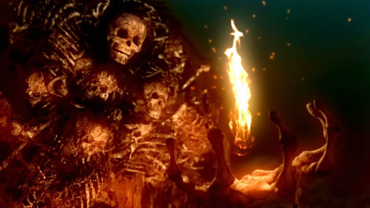Dark Souls: Prepare to Die Edition (Windows) screenshot: Intro: Gravelord Nito, the First of the Dead, one of the original four lords that fought against the dragons