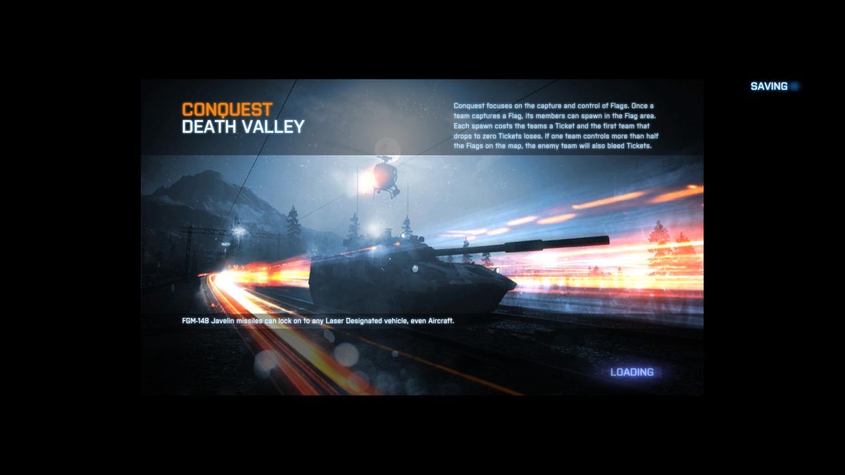 Battlefield 3: Armored Kill (Windows) screenshot: Death Valley map loading