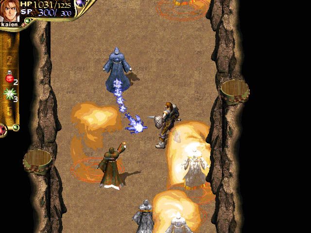 Corum III: Chaotic Magic (Windows) screenshot: Traversing the Wizard's Cave. Gee, I wonder how it got the name??