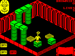 Sweevo's World (Amstrad CPC) screenshot: The First Cut