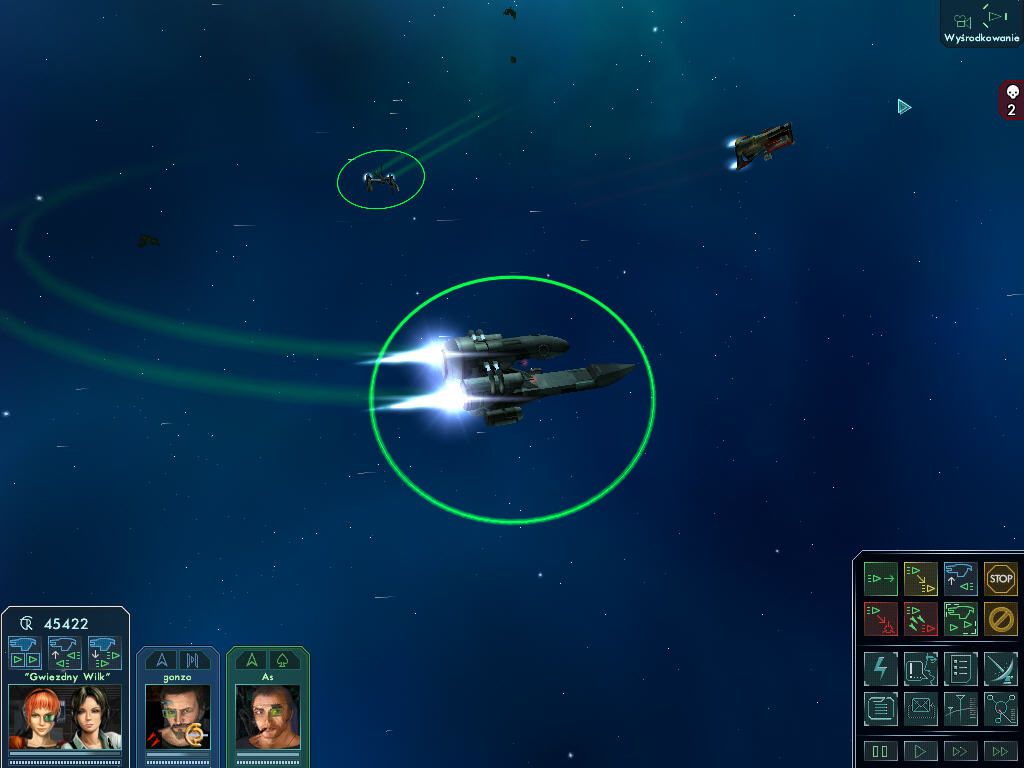 Star Wolves 2 (Windows) screenshot: Player's ship