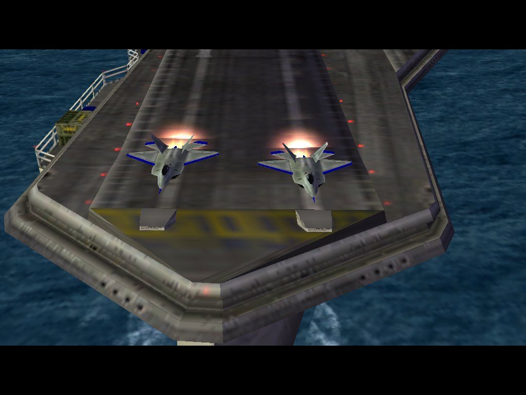 Command & Conquer: Generals - Zero:Hour (Windows) screenshot: 2 Raptors taking off during an intro to another mission