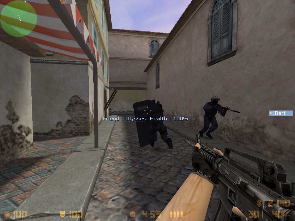 Counter-Strike: Condition Zero (Windows) screenshot: Police shield