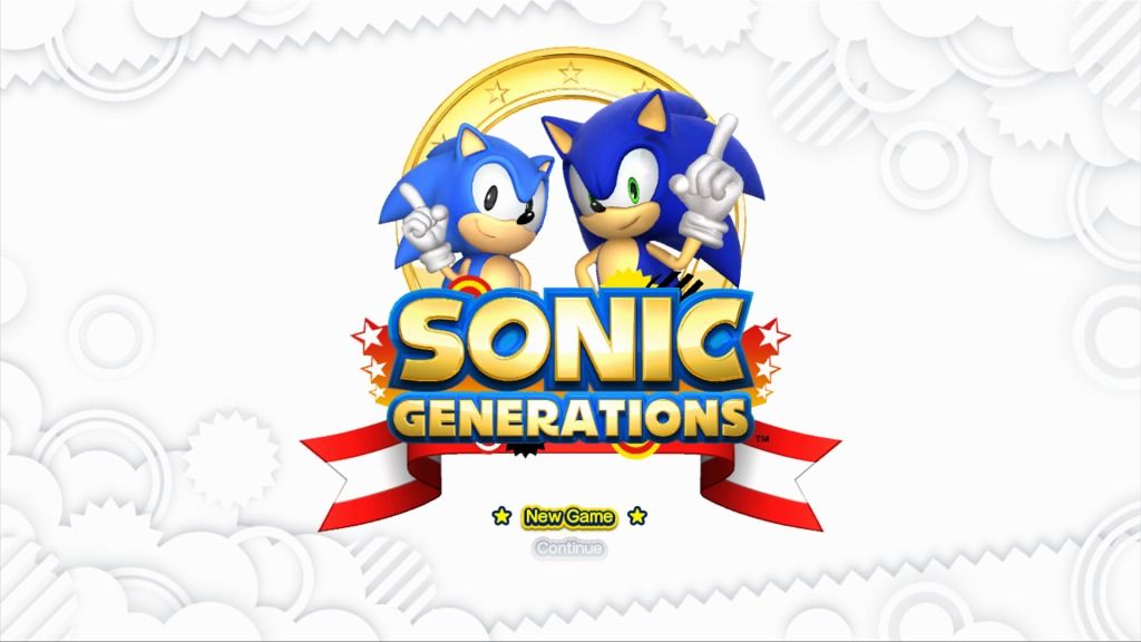Sonic: Generations (Xbox 360) screenshot: Main menu