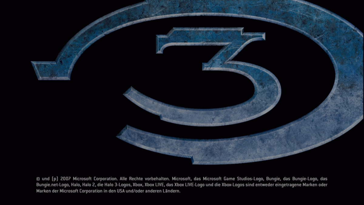 Halo 3 (Xbox 360) screenshot: Title screen