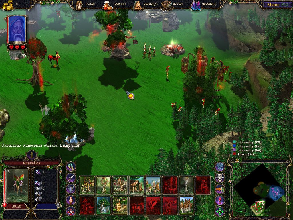 Heroes of Annihilated Empires (Windows) screenshot: Elven forest