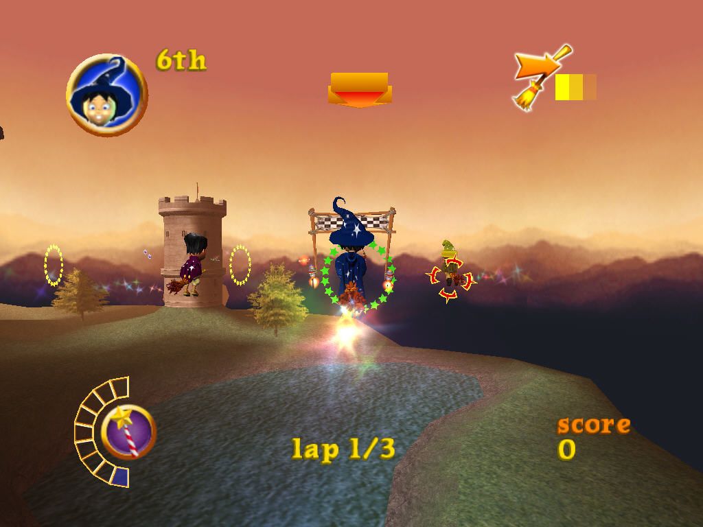 Billy the Wizard: Rocket Broomstick Racing (Windows) screenshot: Magic circle