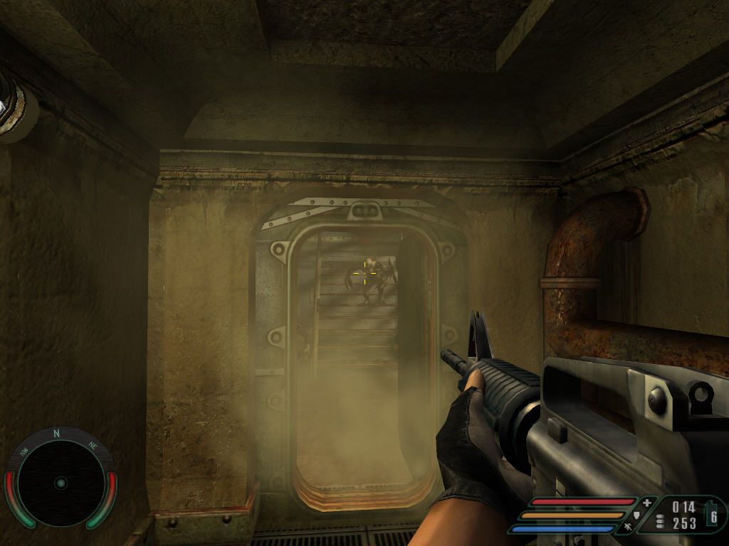Far Cry (Windows) screenshot: Stinks there!