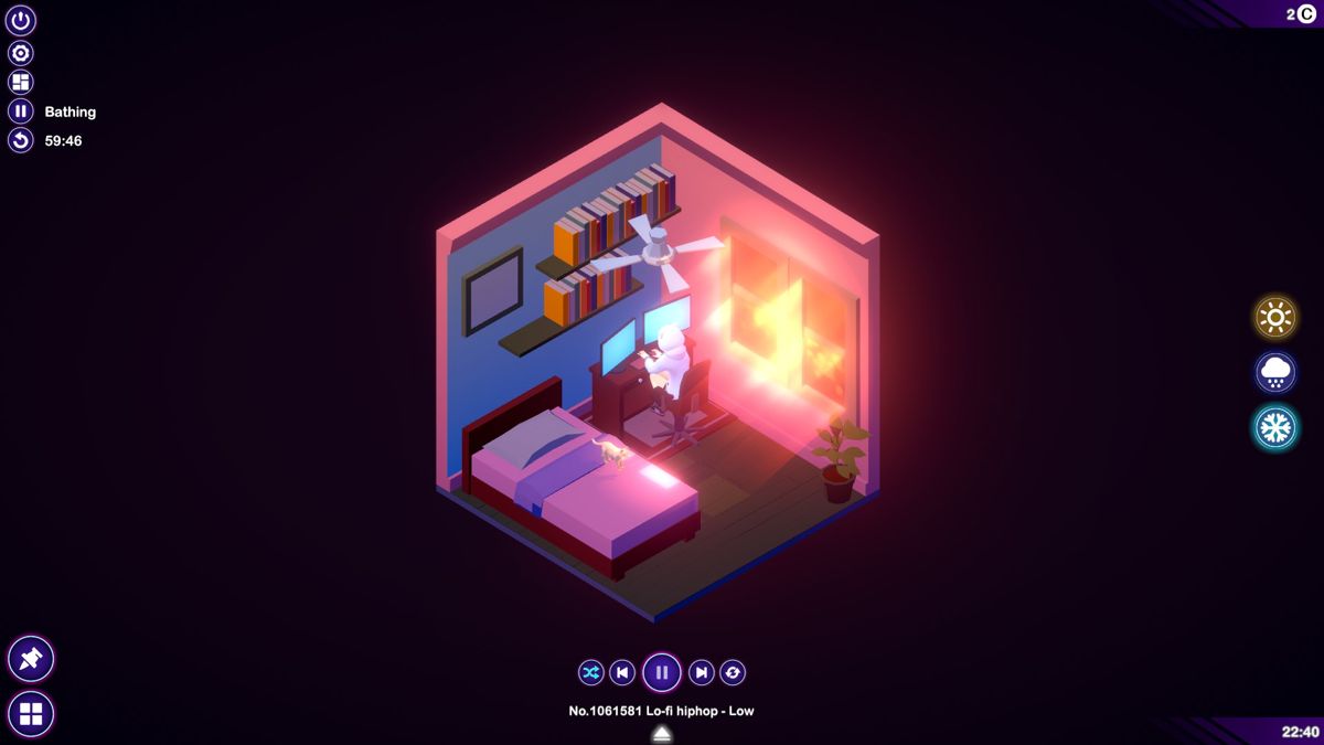 Chill Corner (Windows) screenshot: Bedroom view