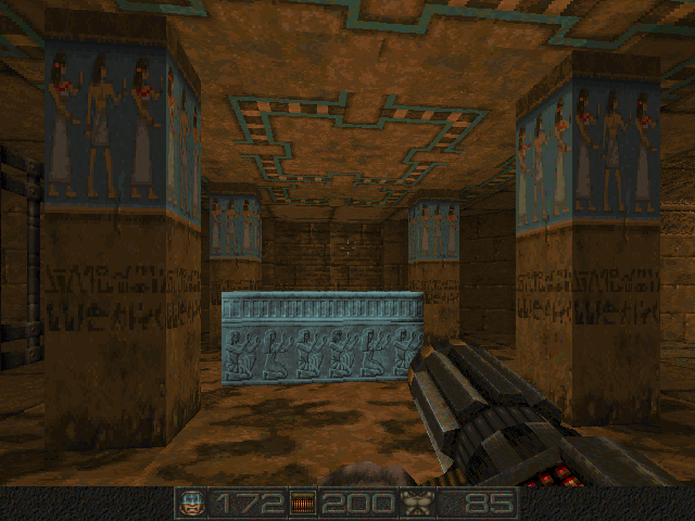 Chasm: The Rift (DOS) screenshot: The sarcophagus.