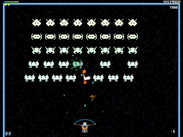 BreakQuest (Windows) screenshot: Space invaders :D
