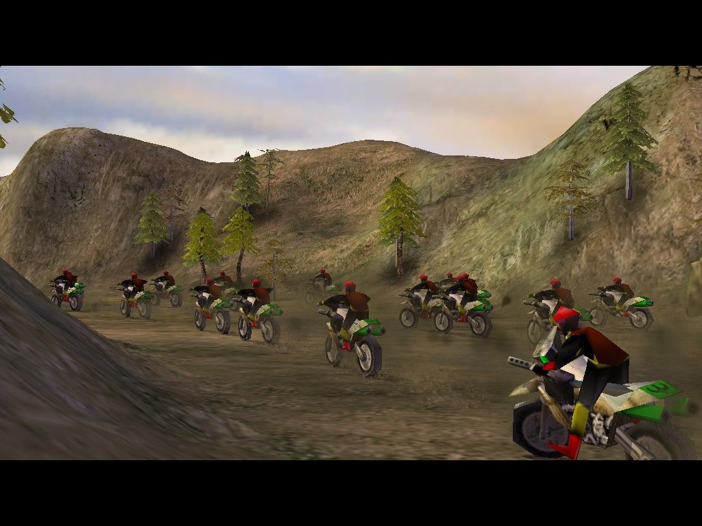 Command & Conquer: Generals - Zero:Hour (Windows) screenshot: GLA bikers on the move... you can order them to dismount, destroying the bike in the process leaving you with regular infantry