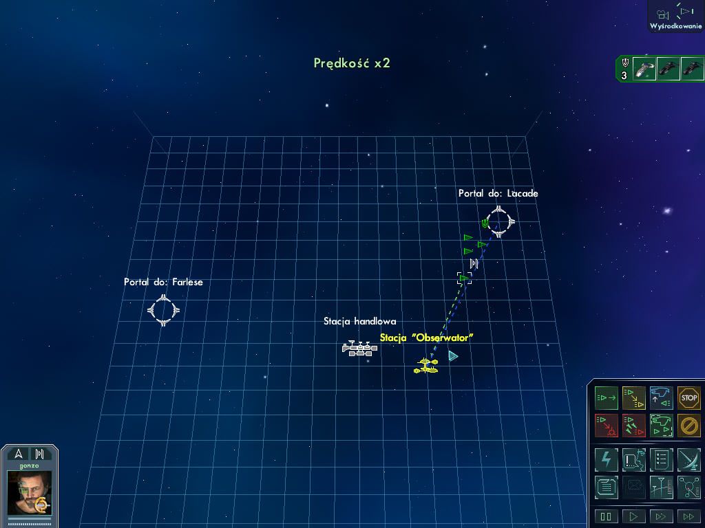 Star Wolves 2 (Windows) screenshot: Sector map