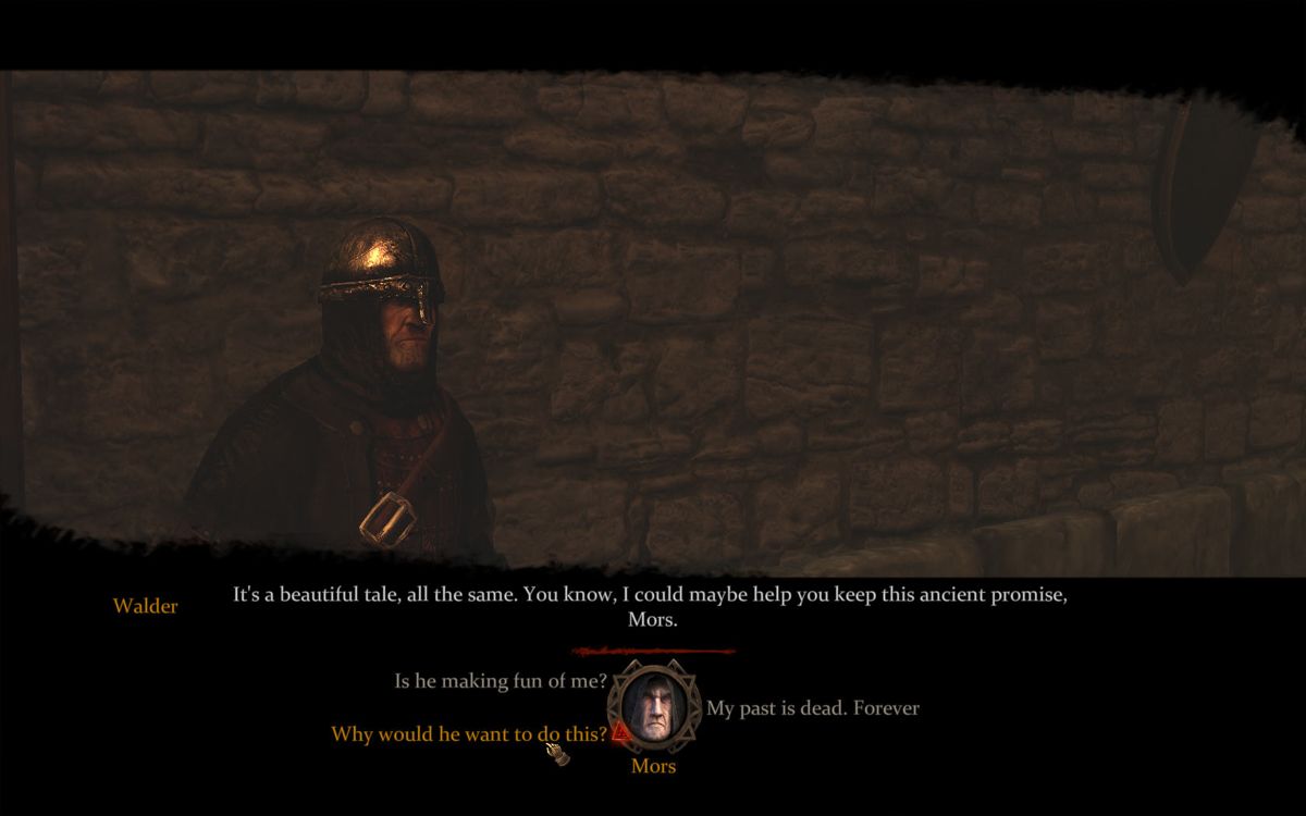 Game of Thrones (Windows) screenshot: A typical dialogue with choices