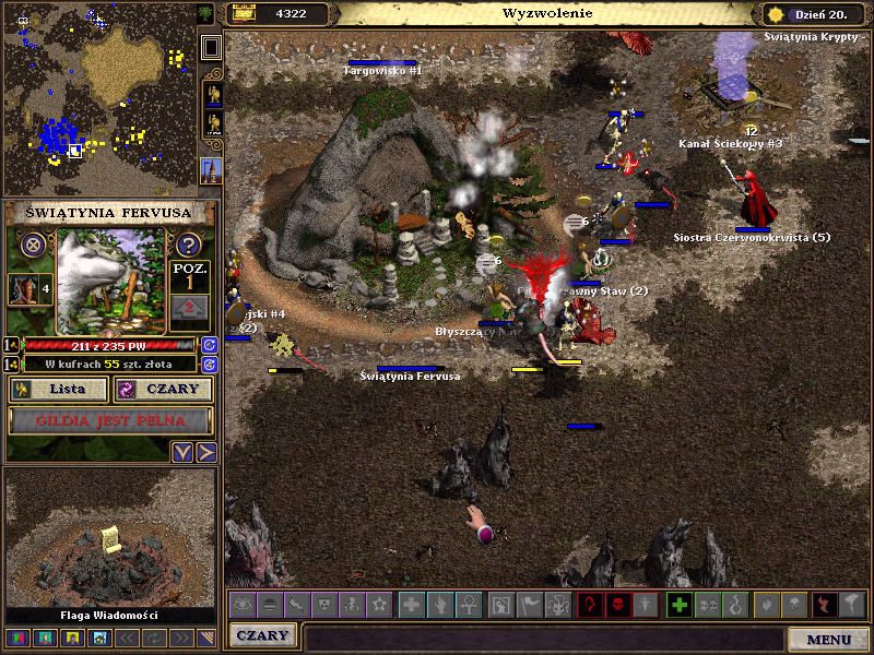 Majesty: The Fantasy Kingdom Sim (Windows) screenshot: Sudden attack and good defense