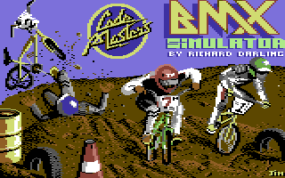 BMX Simulator (Commodore 64) screenshot: Title screen