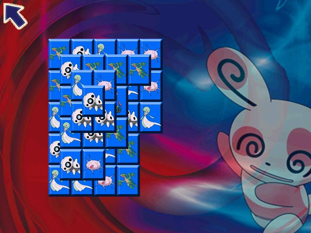 Pokémon: Masters Arena (Windows) screenshot: Spinda's Mahjong game