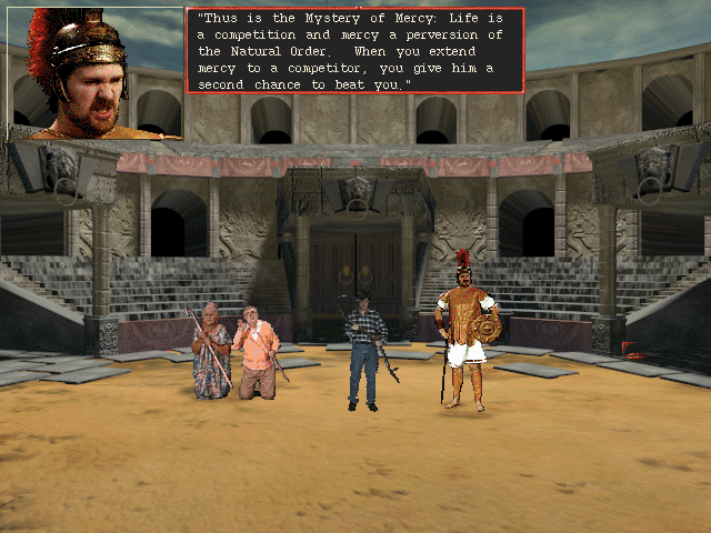 Harvester (DOS) screenshot: Arena