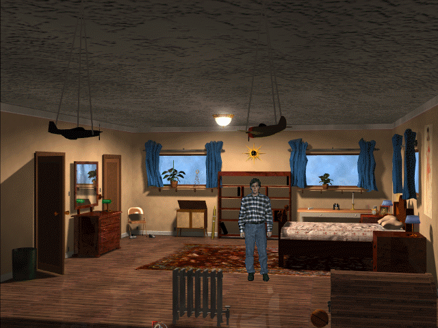 Harvester (DOS) screenshot: Room