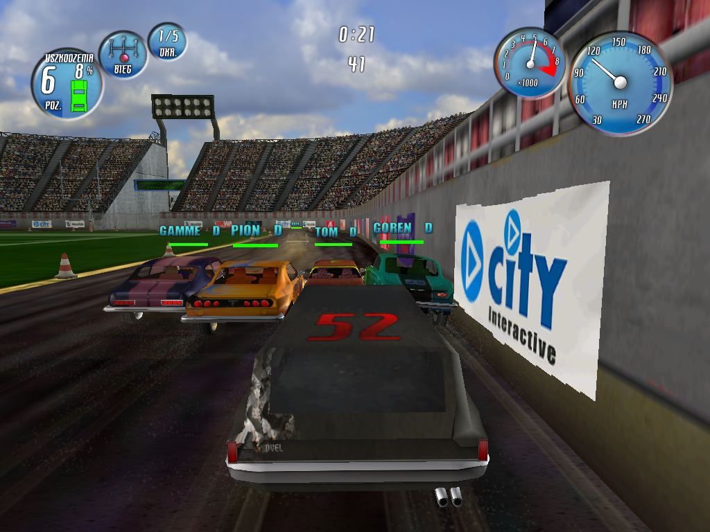 Demolition Champions (Windows) screenshot: Race line