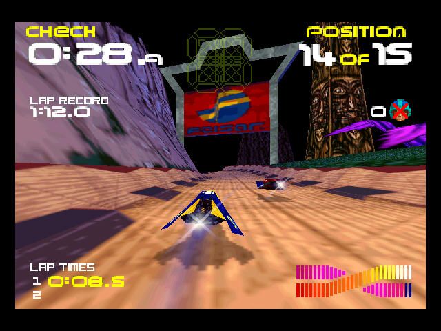 Screenshot of WipEout 64 (Nintendo 64, 1998) - MobyGames