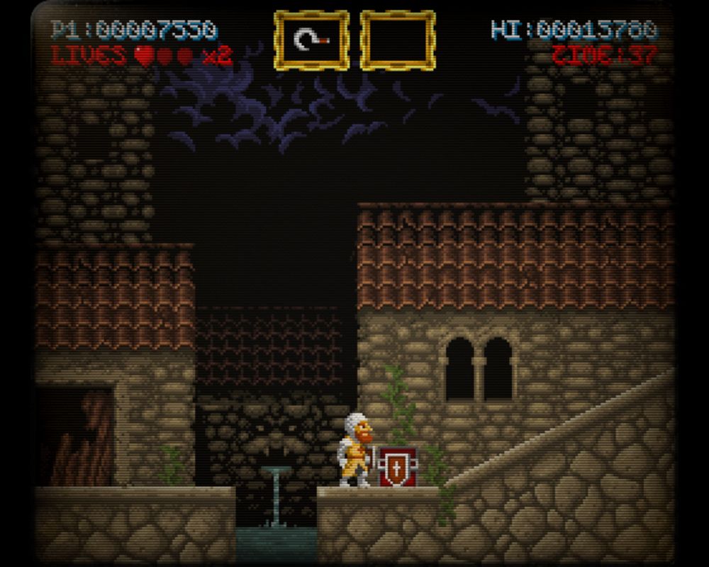 Maldita Castilla (Windows) screenshot: This chest contained a shield to aid in protecting me.