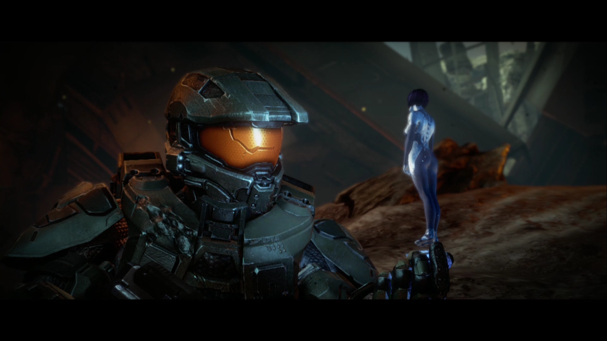 Halo 4 (Xbox 360) screenshot: Scene from the opening cinematic for the second campaign mission