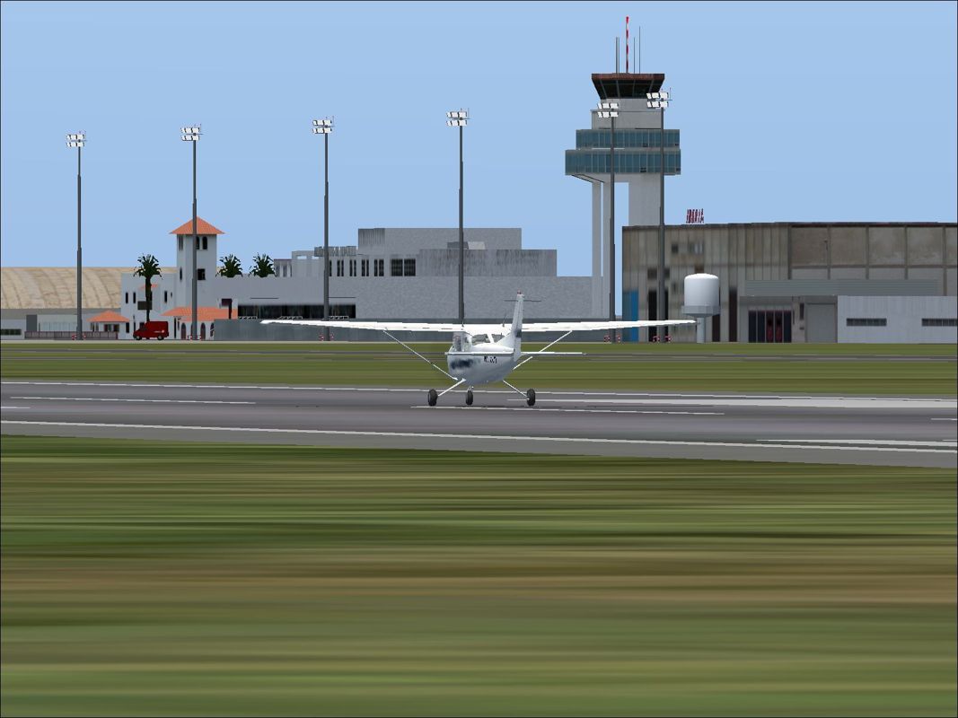 Scenery Spain 3: Canary Islands (Windows) screenshot: Taking off from Los Rodeos / Tenerife North Flight Simulator 2004
