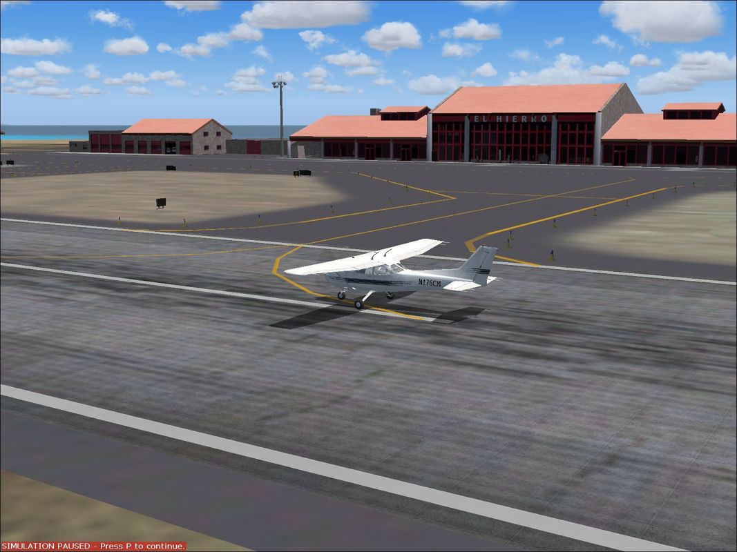 Scenery Spain 3: Canary Islands (Windows) screenshot: El Hierro airport buildings Flight Simulator 2004