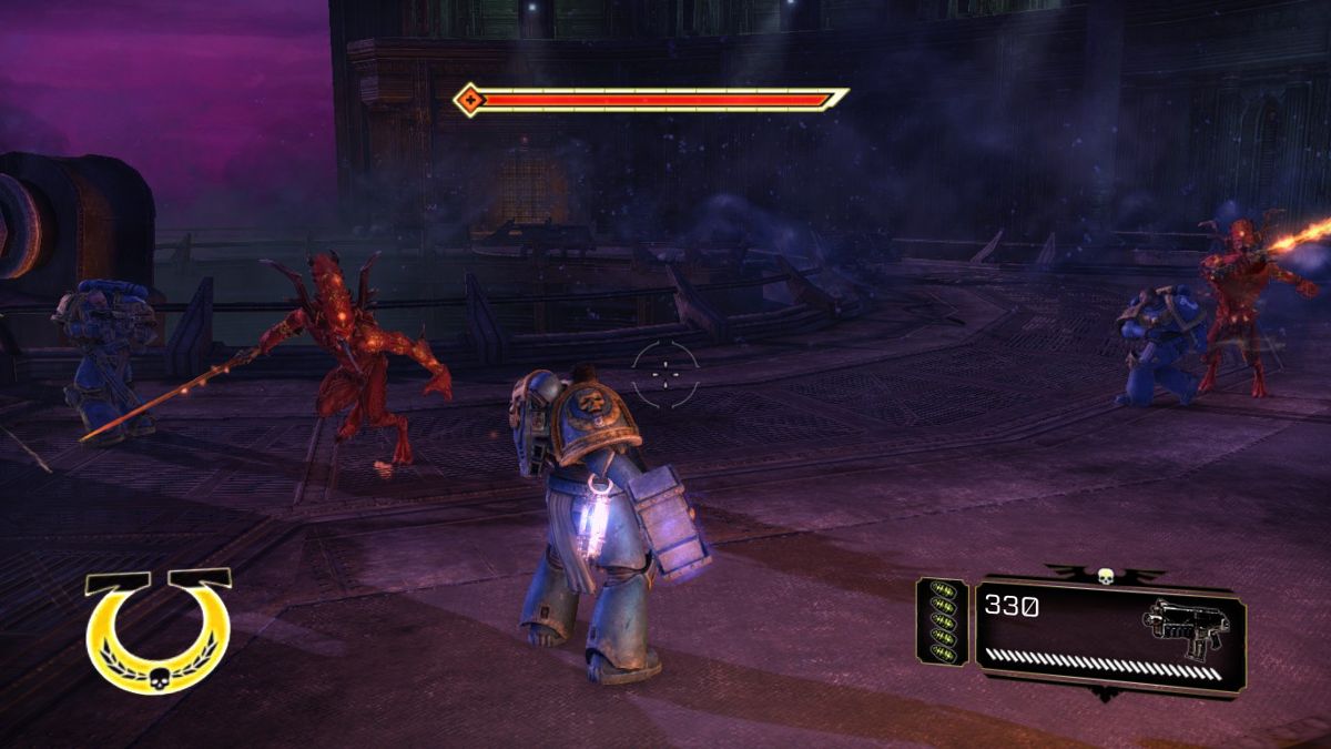 Warhammer 40,000: Space Marine (Windows) screenshot: Demons...chaos creatures from the Warp