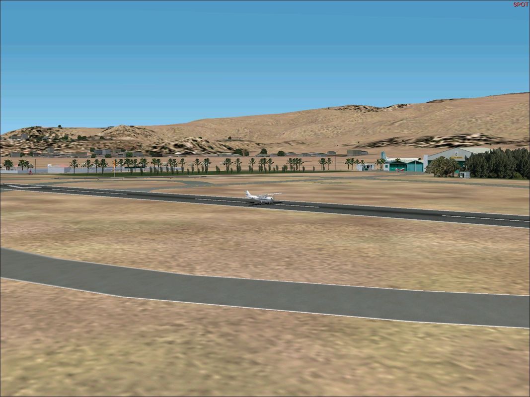 Scenery Spain 3: Canary Islands (Windows) screenshot: El Berriel main buildings Flight Simulator 2002