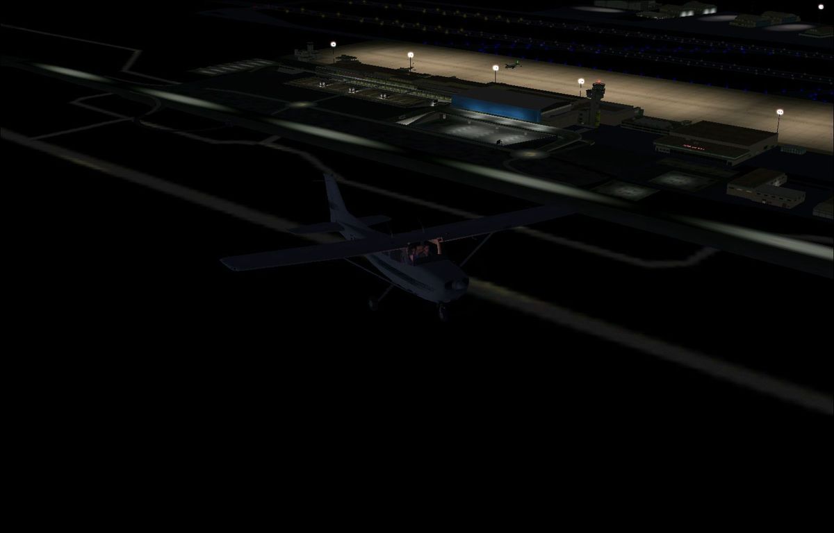 Scenery Spain 3: Canary Islands (Windows) screenshot: Gran Canaria at night Flight Simulator 2002