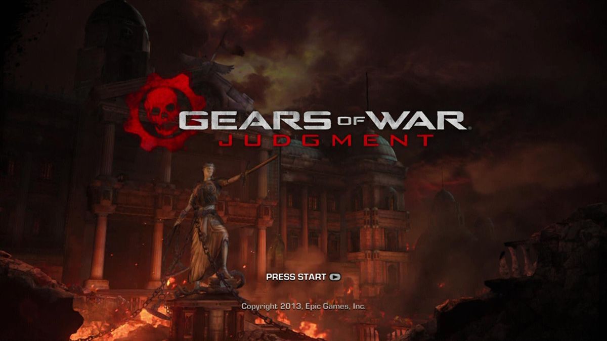 Gears of War: Judgment (Xbox 360) screenshot: Start screen